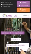 How lanetcie.com looks like on a mobile device such as an iPhone.
