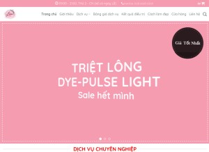 How lanispa.com looks like on a tablet such as an iPad.