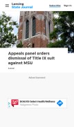 How lansingstatejournal.com looks like on a mobile device such as an iPhone.