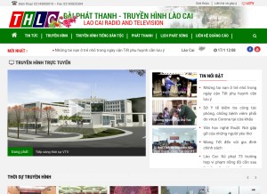 How laocaitv.vn looks like on a tablet such as an iPad.