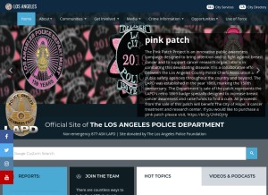 How lapdonline.org looks like on a tablet such as an iPad.