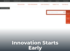 How lapetite.com looks like on a tablet such as an iPad.