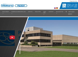 How lapmaster-wolters.de looks like on a tablet such as an iPad.