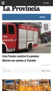 How laprovinciadicomo.it looks like on a mobile device such as an iPhone.