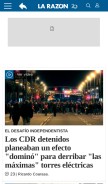 How larazon.es looks like on a mobile device such as an iPhone.