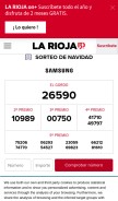 How larioja.com looks like on a mobile device such as an iPhone.