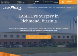 How lasikplus.com looks like on a tablet such as an iPad.