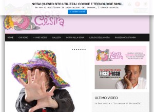 How lasoracesira.it looks like on a tablet such as an iPad.