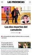 How lasprovincias.es looks like on a mobile device such as an iPhone.