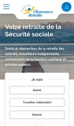 How lassuranceretraite.fr looks like on a mobile device such as an iPhone.