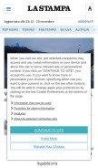 How lastampa.it looks like on a mobile device such as an iPhone.