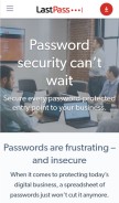 How lastpass.com looks like on a mobile device such as an iPhone.
