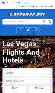 How lasvegas.net looks like on a mobile device such as an iPhone.