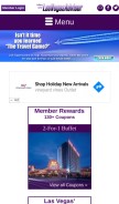 How lasvegasadvisor.com looks like on a mobile device such as an iPhone.