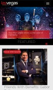 How lasvegasmagazine.com looks like on a mobile device such as an iPhone.
