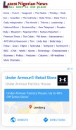 How latestnigeriannews.com looks like on a mobile device such as an iPhone.