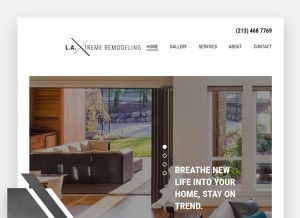 How latoprenovation.com looks like on a tablet such as an iPad.