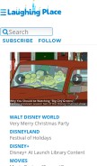 How laughingplace.com looks like on a mobile device such as an iPhone.