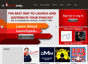 How launchpaddm.com looks like on a tablet such as an iPad.