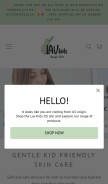 How lav-kids.com looks like on a mobile device such as an iPhone.
