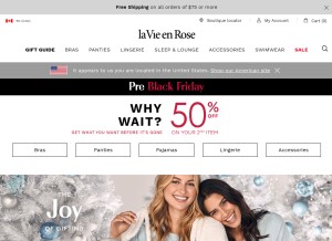 How lavieenrose.com looks like on a tablet such as an iPad.
