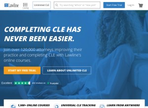 How lawline.com looks like on a tablet such as an iPad.