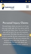 How lawswoodclaims.co.uk looks like on a mobile device such as an iPhone.
