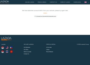 How lazada.sg looks like on a tablet such as an iPad.