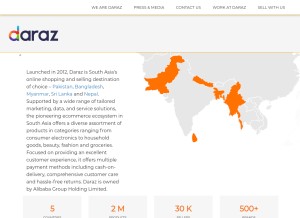 How lazadastock.com looks like on a tablet such as an iPad.