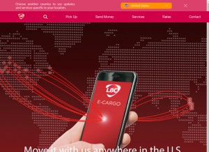 How lbcexpress.com looks like on a tablet such as an iPad.