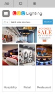 How lbclighting.com looks like on a mobile device such as an iPhone.
