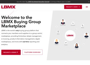 How lbmx.com looks like on a tablet such as an iPad.