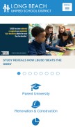 How lbschools.net looks like on a mobile device such as an iPhone.
