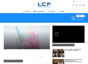 How lcp.fr looks like on a tablet such as an iPad.