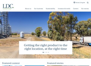 How ldc.com looks like on a tablet such as an iPad.
