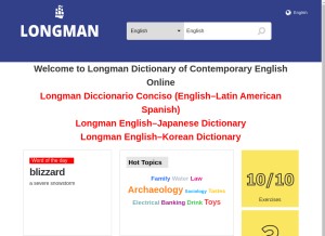 How ldoceonline.com looks like on a tablet such as an iPad.