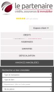 How le-partenaire.fr looks like on a mobile device such as an iPhone.