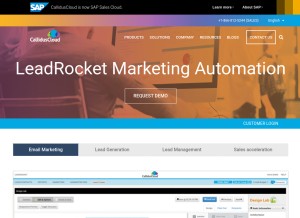 How leadformix.com looks like on a tablet such as an iPad.