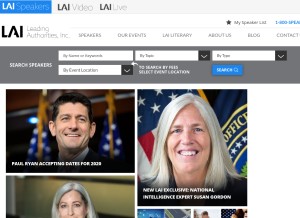 How leadingauthorities.com looks like on a tablet such as an iPad.