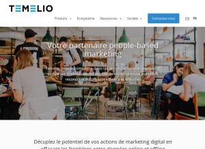 How leadplace.fr looks like on a tablet such as an iPad.