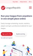 How leaguerepublic.com looks like on a mobile device such as an iPhone.