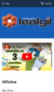 How lealgil.com looks like on a mobile device such as an iPhone.