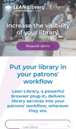 How leanlibrary.com looks like on a mobile device such as an iPhone.