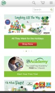 How leapfrog.com looks like on a mobile device such as an iPhone.