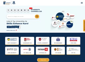 How learningroutes.in looks like on a tablet such as an iPad.