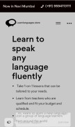 How learnlanguages.store looks like on a mobile device such as an iPhone.
