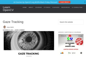 How learnopencv.com looks like on a tablet such as an iPad.