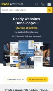 How leaseawebsite.co looks like on a mobile device such as an iPhone.