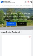 How leasetrader.com looks like on a mobile device such as an iPhone.