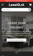 How leasiq.nl looks like on a mobile device such as an iPhone.